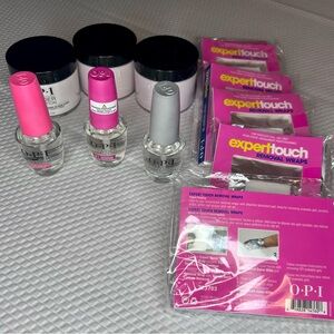 OPI Nail Care Collection with Pink and Silver Bottles